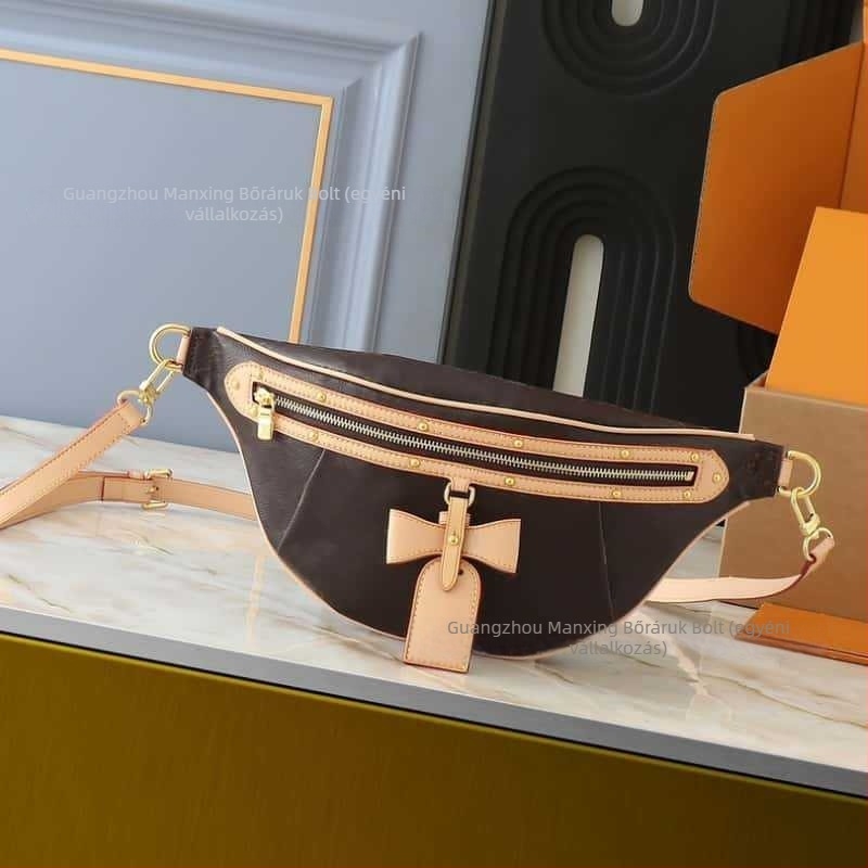 Valódi bőrből készült crossbody táska utcai divat stílusban, vászon belső, cipzáras zárás, fedeles táska