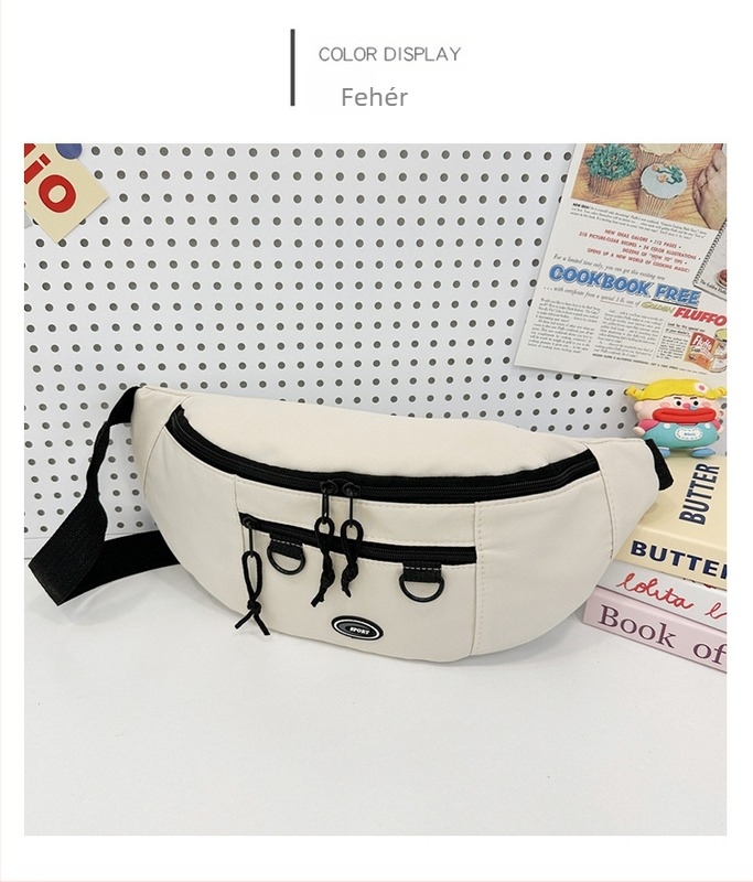 Kis válltáska kerékpározáshoz, mindennapi crossbody nőknek (Nylon; Tavasz 2024; Cipzáras nyitás; Belső réteg; Belső zseb)
