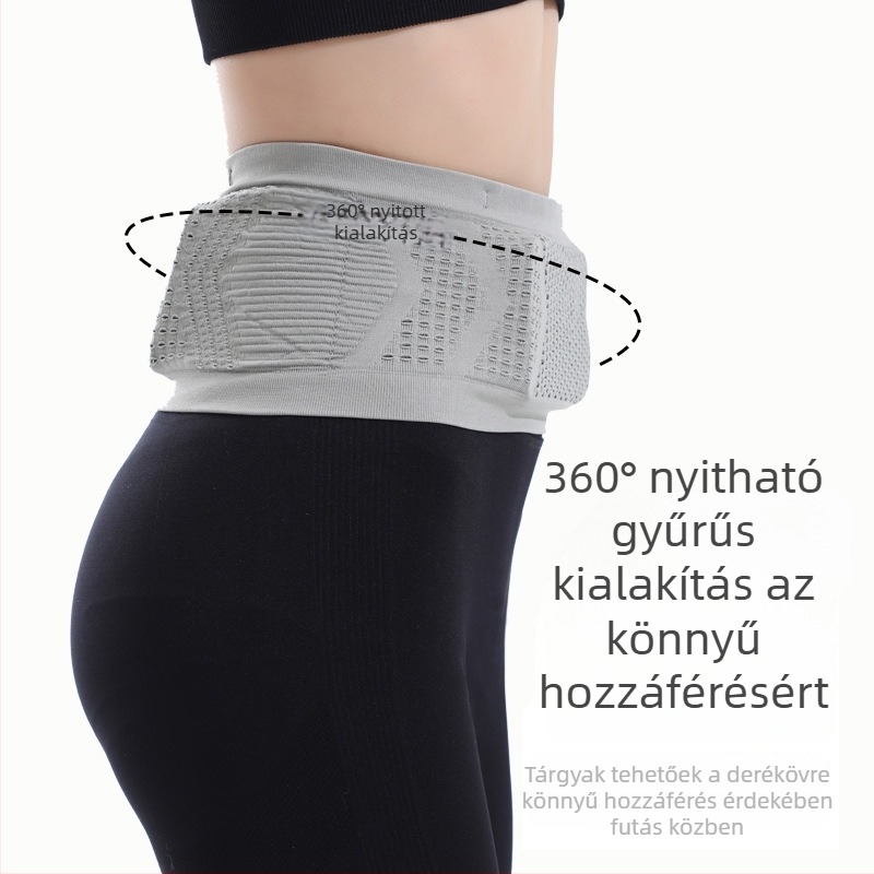 Nylon sport deréktáska, lélegző, kopásálló, terhelést csökkentő, uniszex