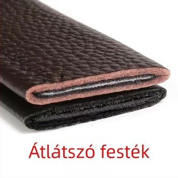Férfi bőrszíj, első réteg tehénbőrből, 2-4 cm szélesség, automata csattal, lychee mintázat