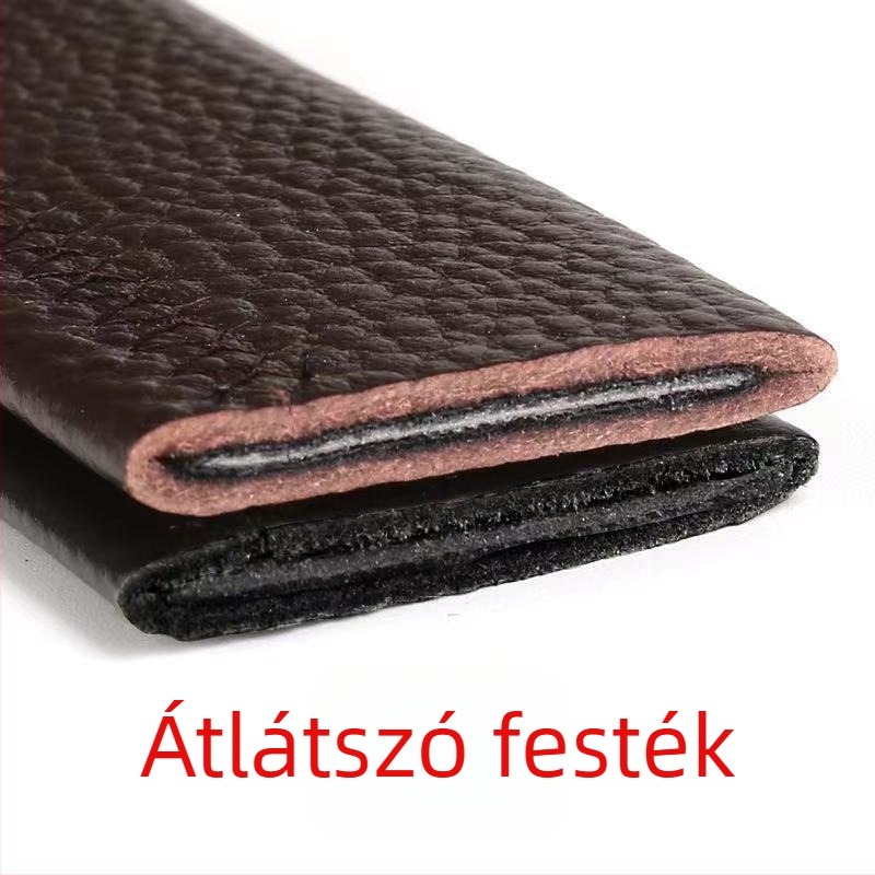 Férfi bőrszíj, első réteg tehénbőrből, 2-4 cm szélesség, automata csattal, lychee mintázat