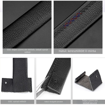 Férfiaknak készült kétoldalas első réteg marhabőrből készült öv pin-csattal, 2–4 cm széles, mindennapi stílus