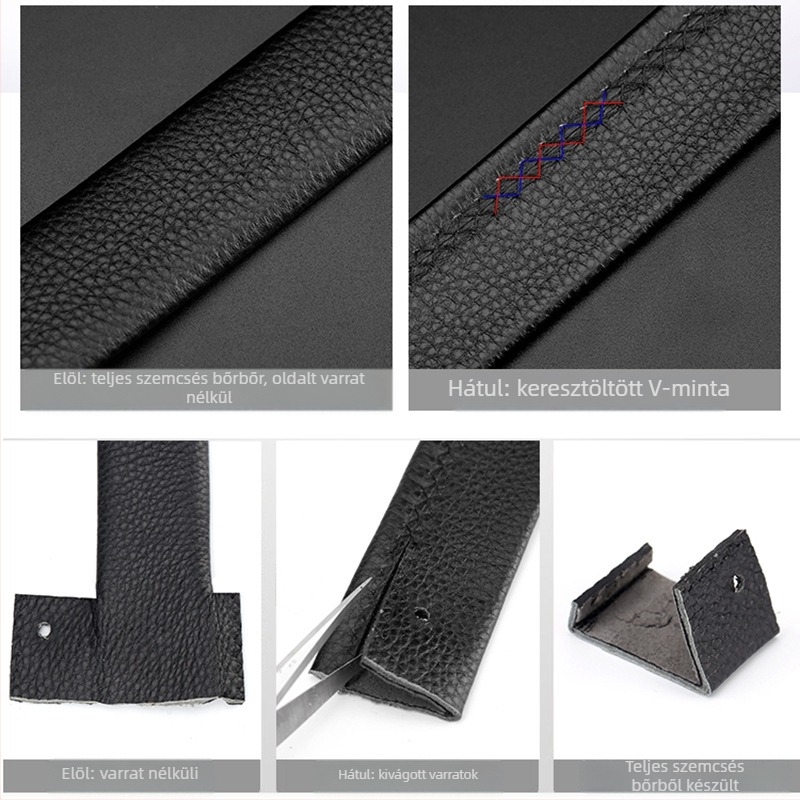 Férfiaknak készült kétoldalas első réteg marhabőrből készült öv pin-csattal, 2–4 cm széles, mindennapi stílus