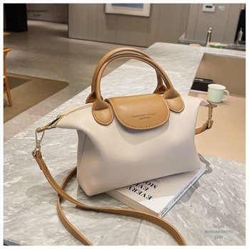 Dumpling táska – mini, unisex, color-block, poliészter, PU bélés