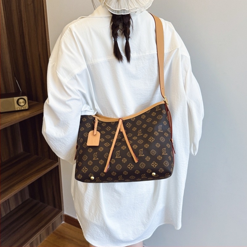 Női PU crossbody tote táska, horizontalis négyzet alakú, cipzár, egy vállpánt, 2025 nyár