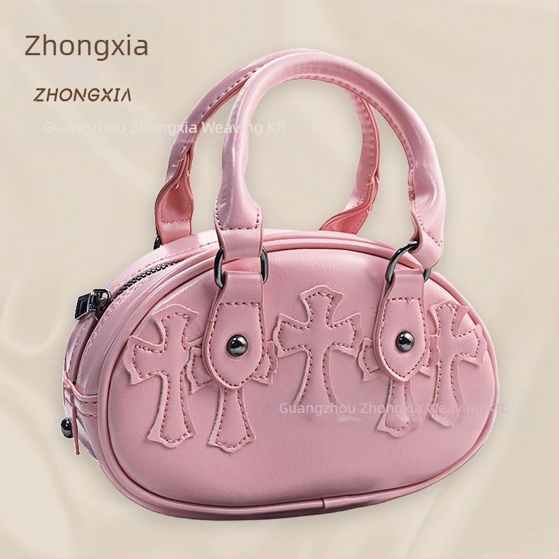 PU crossbody táska Fresh and Sweet stílussal, Cloud Pack trend, vízszintes négyzet alak, cipzáras zárás