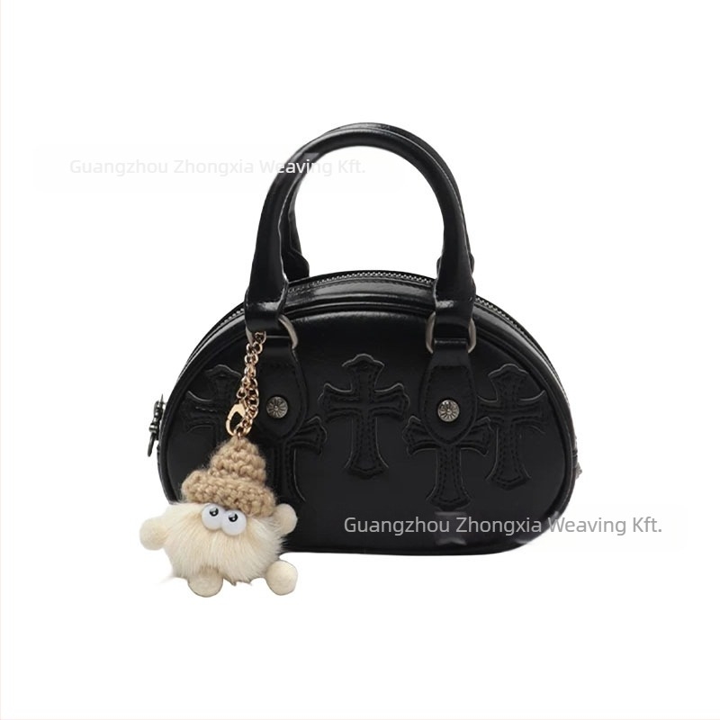 PU crossbody táska Fresh and Sweet stílussal, Cloud Pack trend, vízszintes négyzet alak, cipzáras zárás