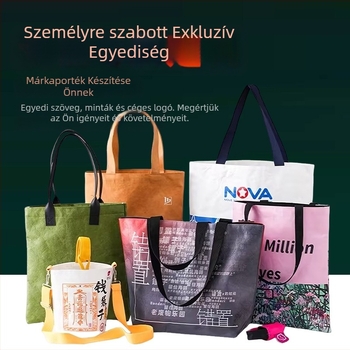 DuPont személyre szabott környezetbarát bevásárlótáska, magas minőségű vastagított nem szőtt bevásárló táska