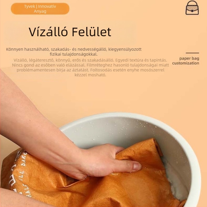 DuPont személyre szabott környezetbarát bevásárlótáska, magas minőségű vastagított nem szőtt bevásárló táska