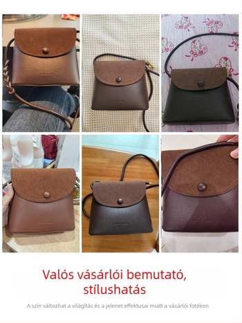 PU bucket táska utcai stílusban, fedett nyitású és belső zsebbel