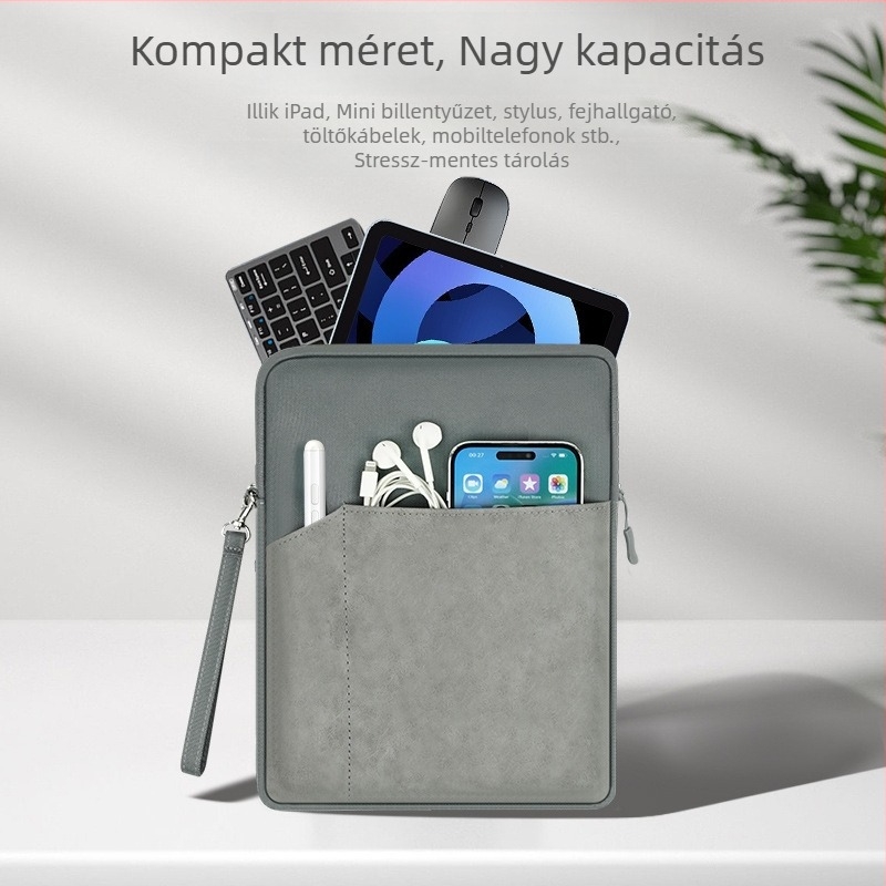 Tabletta- és laptophüvely táska | Nylon, vízálló, kopásálló, lopás elleni védelem, szintetikus bőr belső bélés