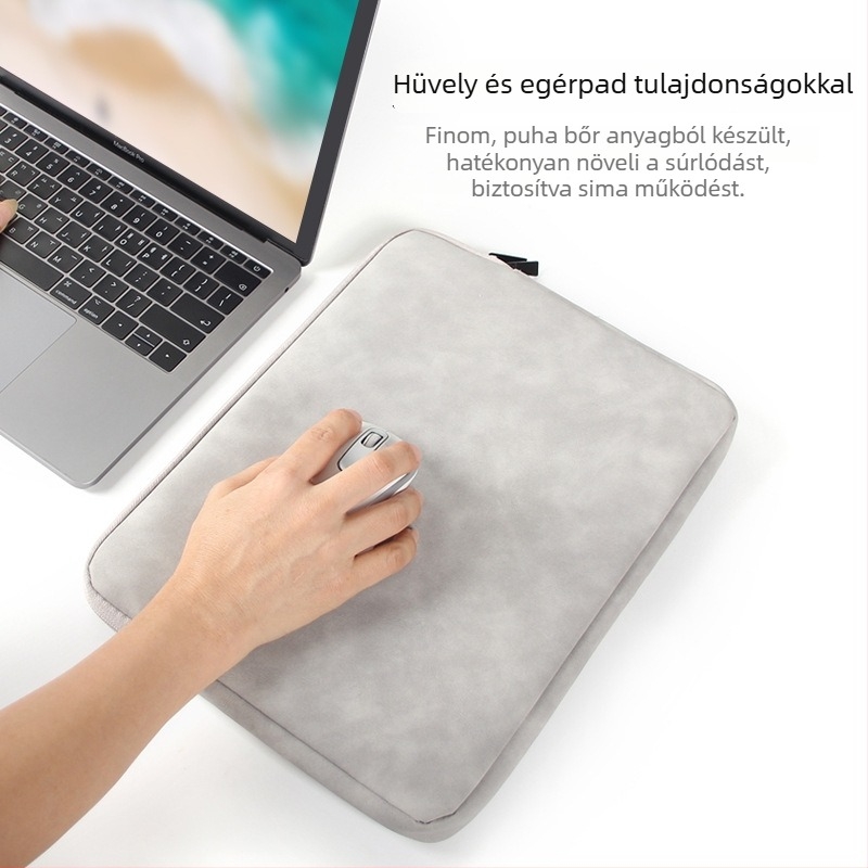 PU anyagú laptop tok, terheléscsökkentő funkcióval, 2022 nyári kiadás