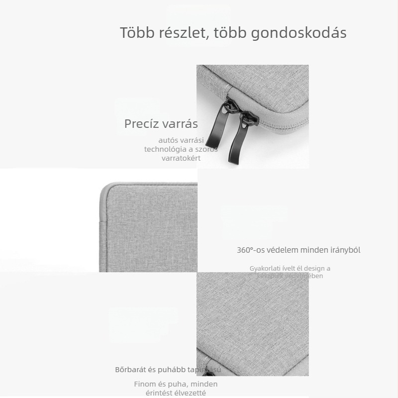 Laptop tok vízálló és ütésálló légrugós párnázással, Oxford anyag