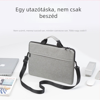 Ultra vékony laptop táska Oxford anyagból, poliészter bélés, vállon hordható
