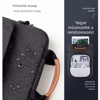 Válltáska laptophoz – letisztult és divatos, vállpánttal és fogantyúval, 14 hüvelykes laptophoz és tabletához