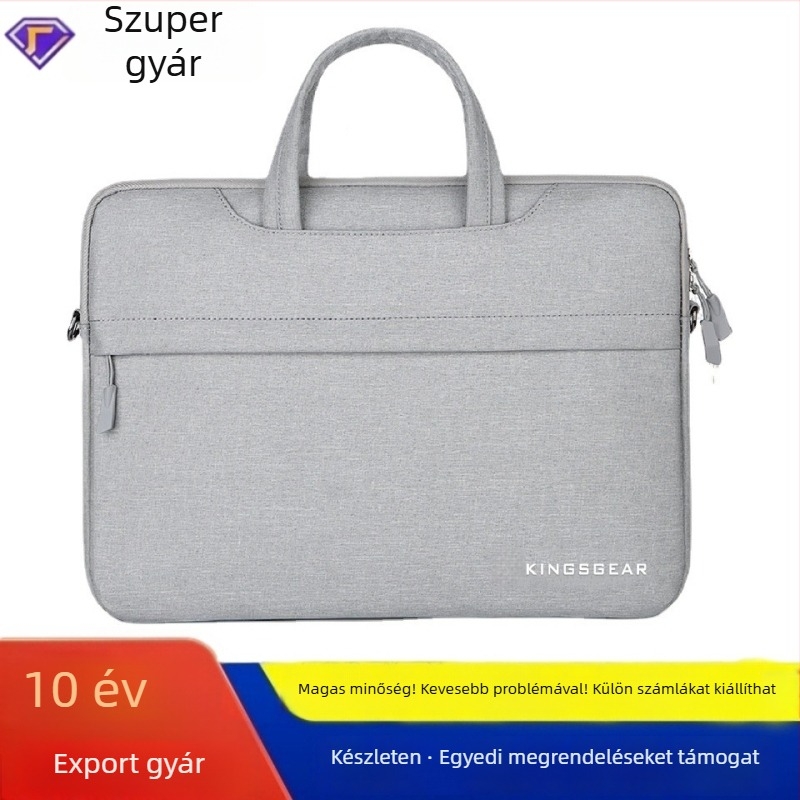 Üzleti laptop-táska, könnyű, ütésálló belsővel, Oxford szövetből, uniszex válltáska