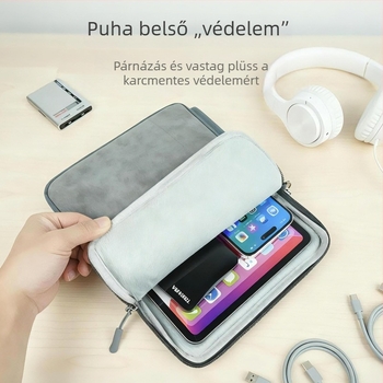 11 hüvelykes tabletta tároló táska belső béléses védőtokkal iPad mini és más táblagépek számára
