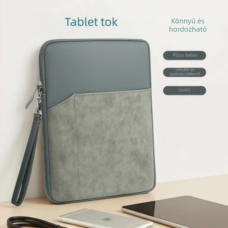 11 hüvelykes tabletta tároló táska belső béléses védőtokkal iPad mini és más táblagépek számára
