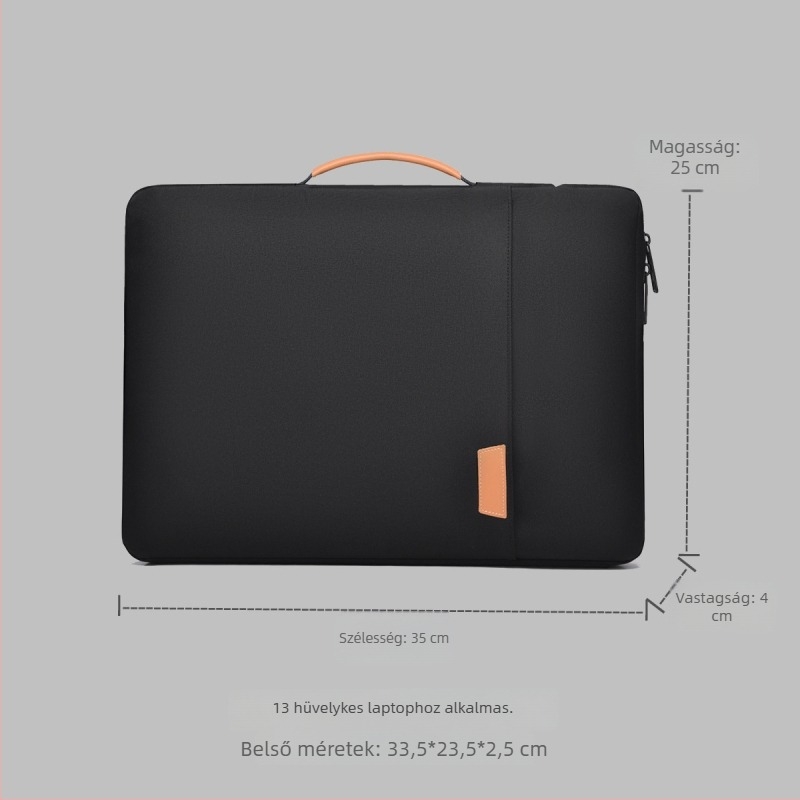 Könnyű 13 colos tabletát és laptopot tartó táska, egyszínű, kopásálló, Oxford anyagból, keresztpántos