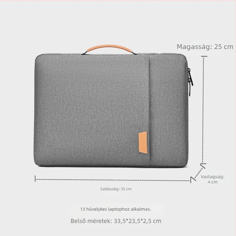 Könnyű 13 colos tabletát és laptopot tartó táska, egyszínű, kopásálló, Oxford anyagból, keresztpántos