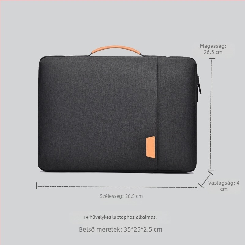 Könnyű 13 colos tabletát és laptopot tartó táska, egyszínű, kopásálló, Oxford anyagból, keresztpántos