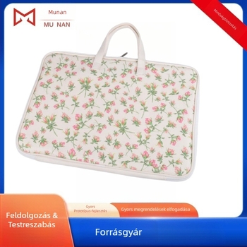 MN márkájú laptop táska diving anyagból, puha fogantyúval, kopásálló, zipos zárás, belső kártyatartó rekesz, üzleti utazásokhoz, 2021 tavasz, MN Mn-446