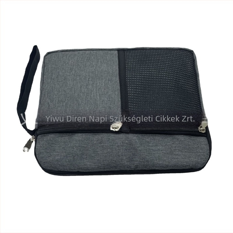 Testreszabott laptop- és tabletatáska matt Oxford szövésű anyagból, vízálló, lopás elleni védelem, cipzáros nyitás, puha fogantyú