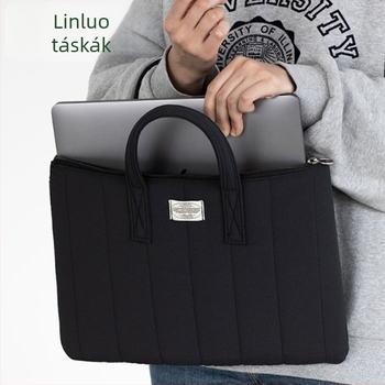 Laptoptáska tablet zsebbel, városi minimalist stílus, poliészter, lélegző dizájn, téli szezon 2025