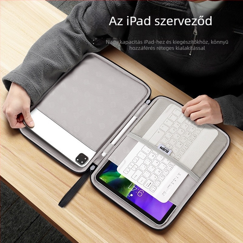 Tablet tok 10,2 hüvelyk iPadhez, védőtok, vékony és könnyű, hordozható, alkalmas 10,9–11 hüvelyk méretű eszközökhöz