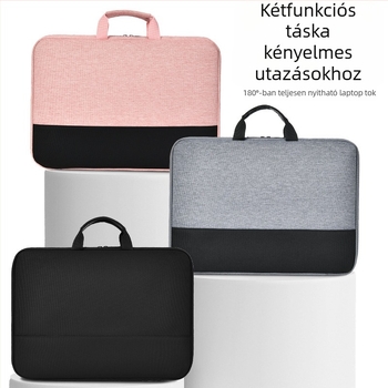 Oxford anyagú laptop- és tabletatáska, vízálló, ultra könnyű, kopásálló, bővíthető, városi egyszerű stílus
