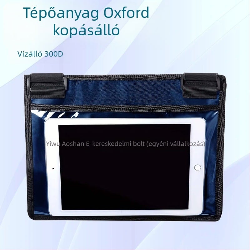 Oshine vízálló tabletatáska, 300D Oxford anyag, átlátszó ablakkal, száraz-nedves elválasztás, városi minimalist stílus, uniszex