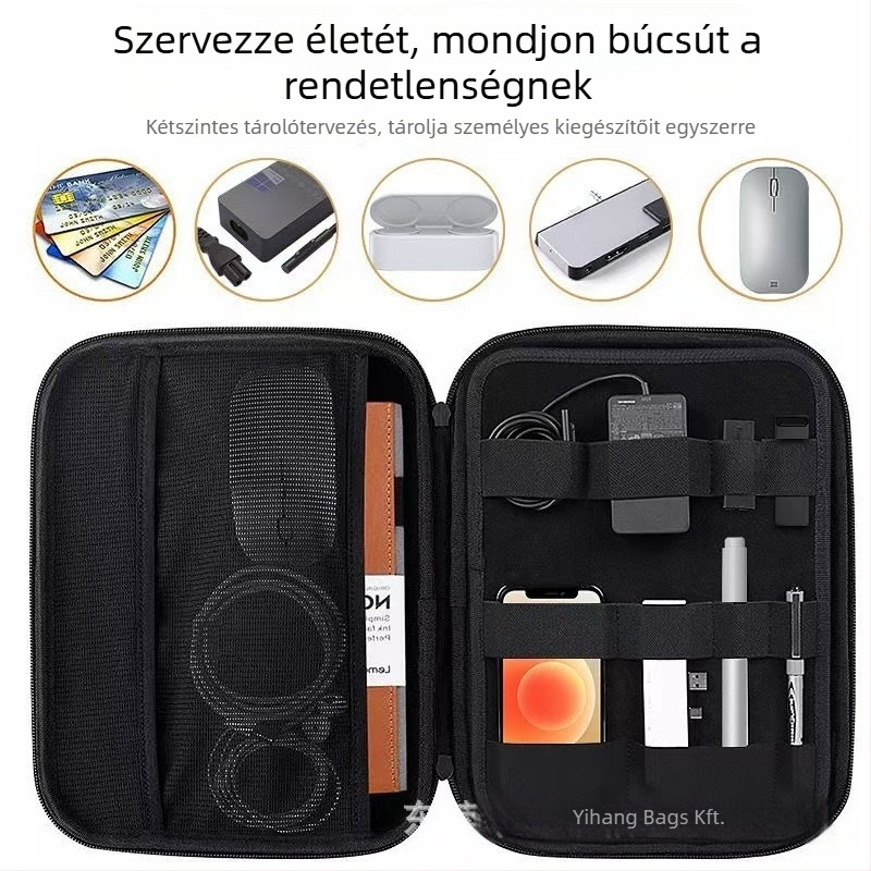 Surface Pro 7 védő keményhéjú EVA tároló táska (Modell 127 • Teherbírás 101 • Varrási technika • Többfunkciós)