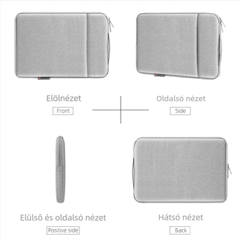 HAWEEL univerzális tok tabletához és laptophoz fleece béléssel, 12–14 hüvelyk, fogantyúval