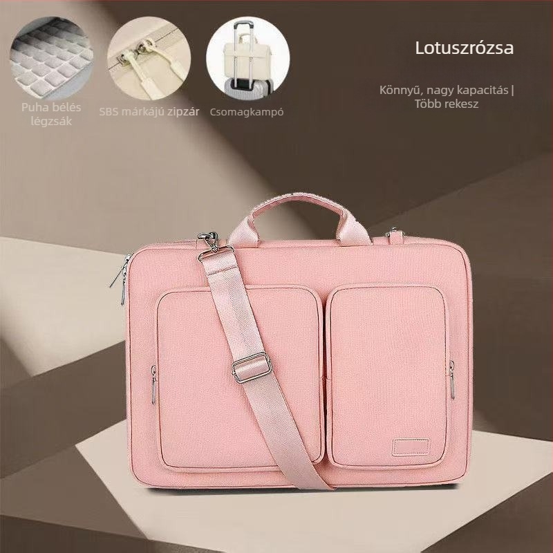 PU laptop táska, vízálló, lopás elleni védelem, szeizmikus elleni védelem, tehercsökkentő kialakítás, uniszex, szabadidős utazásokhoz