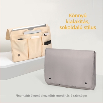 Kiemelt logónyomtatási lehetőséggel ellátott hordozható tabletatároló táska, 15‑os laptophoz, vízálló, ultra könnyű, Oxford anyag