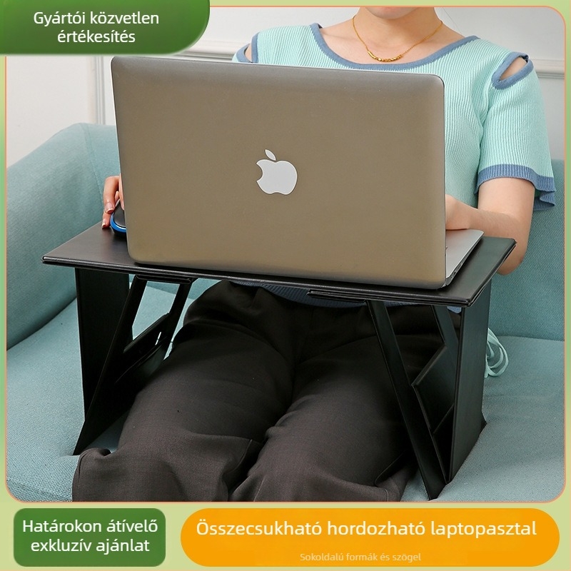 PU összecukható asztal – hordozható tanulóasztal kollégiumi ágyhoz, 1100 g, 2024