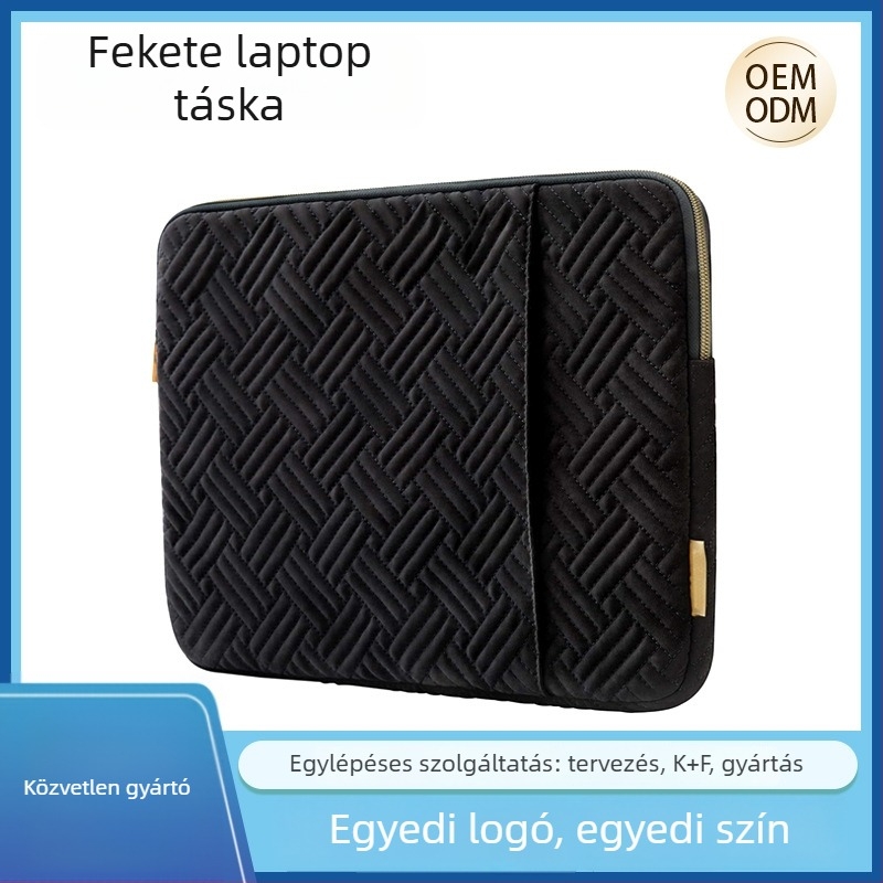 Oxford anyagú tabletás és laptop védőtasak, vízálló, ütésálló, lopás elleni, cipzáras záródás, belső kártyatartó