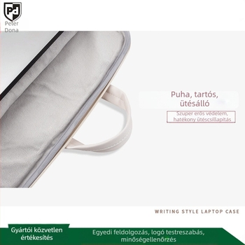 PU bőrből készült laptop táska, nagy kapacitású, vízálló és kopásálló, belső pamut bélés, logó testreszabható
