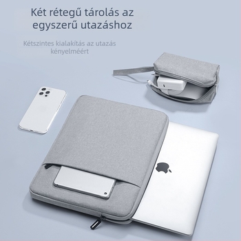 Ütésálló, vízálló és karcálló notesztok laptophoz, Oxford anyagból (külső és belső), kompatibilis Lenovo, Xiaomi, Huawei és Apple notebookokkal