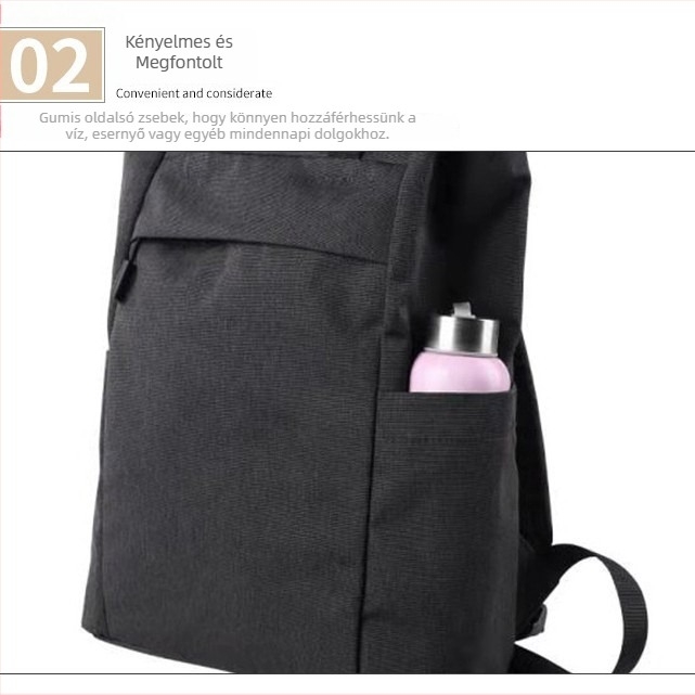 Unisex ingázó hátizsák, kapacitás 20–35 L, kompatibil 15 hüvelykes laptophoz, poliamid anyag, légpárnás vállrendszer, tehercsökkentő kialakítás