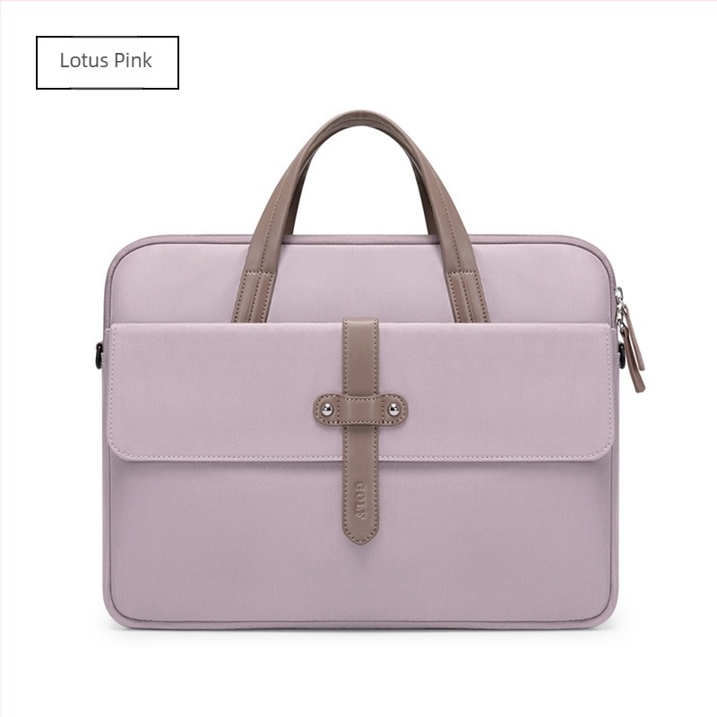 GOLF Laptoptáska védő tok belső zsebbel, kopásálló anyagú textil/szintetikus bőr, nagy kapacitás, vállon átívelő és crossbody hordozásra
