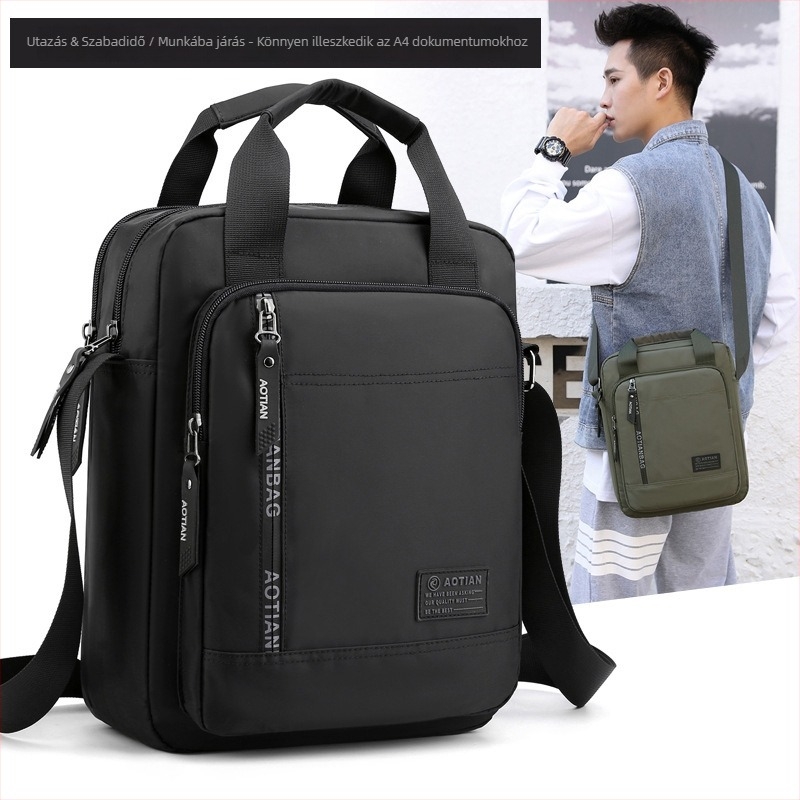 Aotian Oxford anyagú laptop táska, üzleti utazáshoz, keresztpánttal
