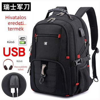 KINGSGEAR 16 hüvelykes laptop hátizsák, nagy kapacitású, üzleti utazáshoz, Oxford anyag, uniszex, 36–55 L, lopás elleni védelem, görbült vállpántok, egyszínű