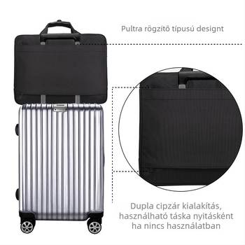 Üzleti aktataska, vízálló, kopásálló, lopásbiztos, üzleti utakhoz, Oxford anyag