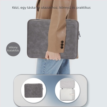 PU bőr textúrájú EVA keményhéjú, multifunkcionális laptop-táska 14–16 hüvelykes laptophoz, ütés- és fröccsenésálló, belső laptop tok