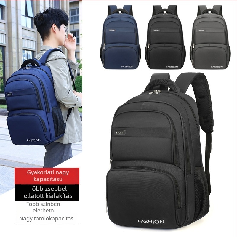 Üzleti hátizsák laptophoz, Oxford anyagból, vízálló, 16 hüvelykes laptophoz, 20–35L kapacitás, uniszex