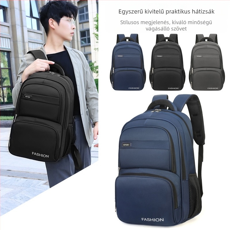 Üzleti hátizsák laptophoz, Oxford anyagból, vízálló, 16 hüvelykes laptophoz, 20–35L kapacitás, uniszex