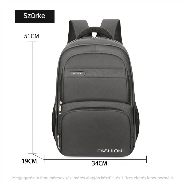 Üzleti hátizsák laptophoz, Oxford anyagból, vízálló, 16 hüvelykes laptophoz, 20–35L kapacitás, uniszex