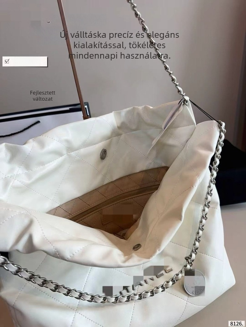 Utcai stílusú tote táska, valódi bőr, gyémánt-öltéses mintával, nagy kapacitású, Oxford bélés