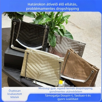 Dupla vállpántos tote táska, mágneszár, tehénbőr belső, laptopzseb és vízszintes négyzet alakú forma